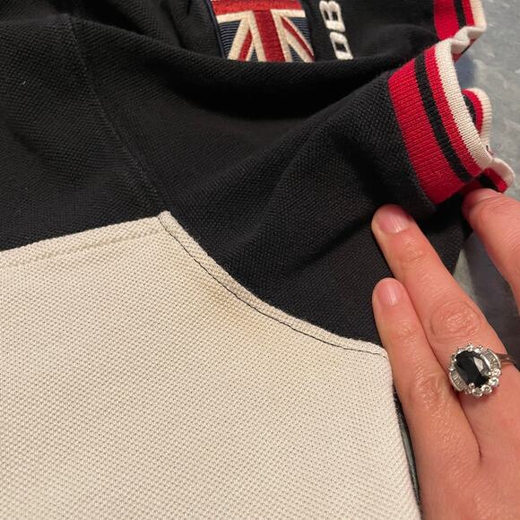 Aston Martin Racing Hackett GB DBR9 59 Polo Shirt Mens Large Black Red White - Picture 5 of 15